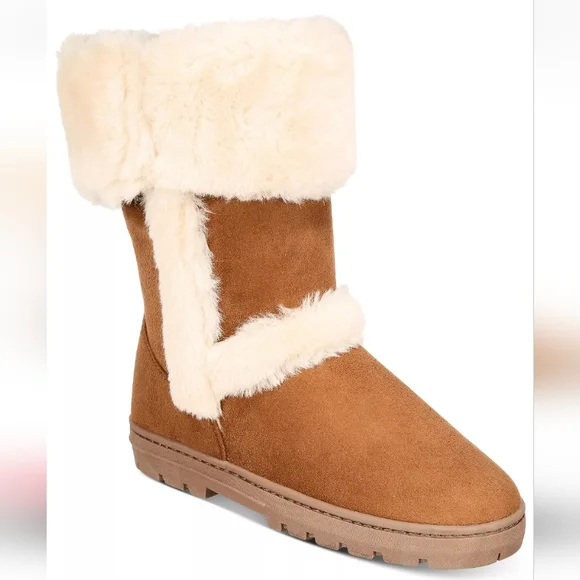 Style & Co Witty Cold-Weather Boots Tan -7 - Picture 1 of 8